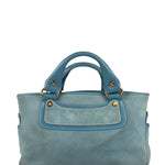 Celine Baby Blue Suede Leather Trip Boogie Handbag