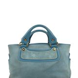 Celine Baby Blue Suede Leather Trip Boogie Handbag