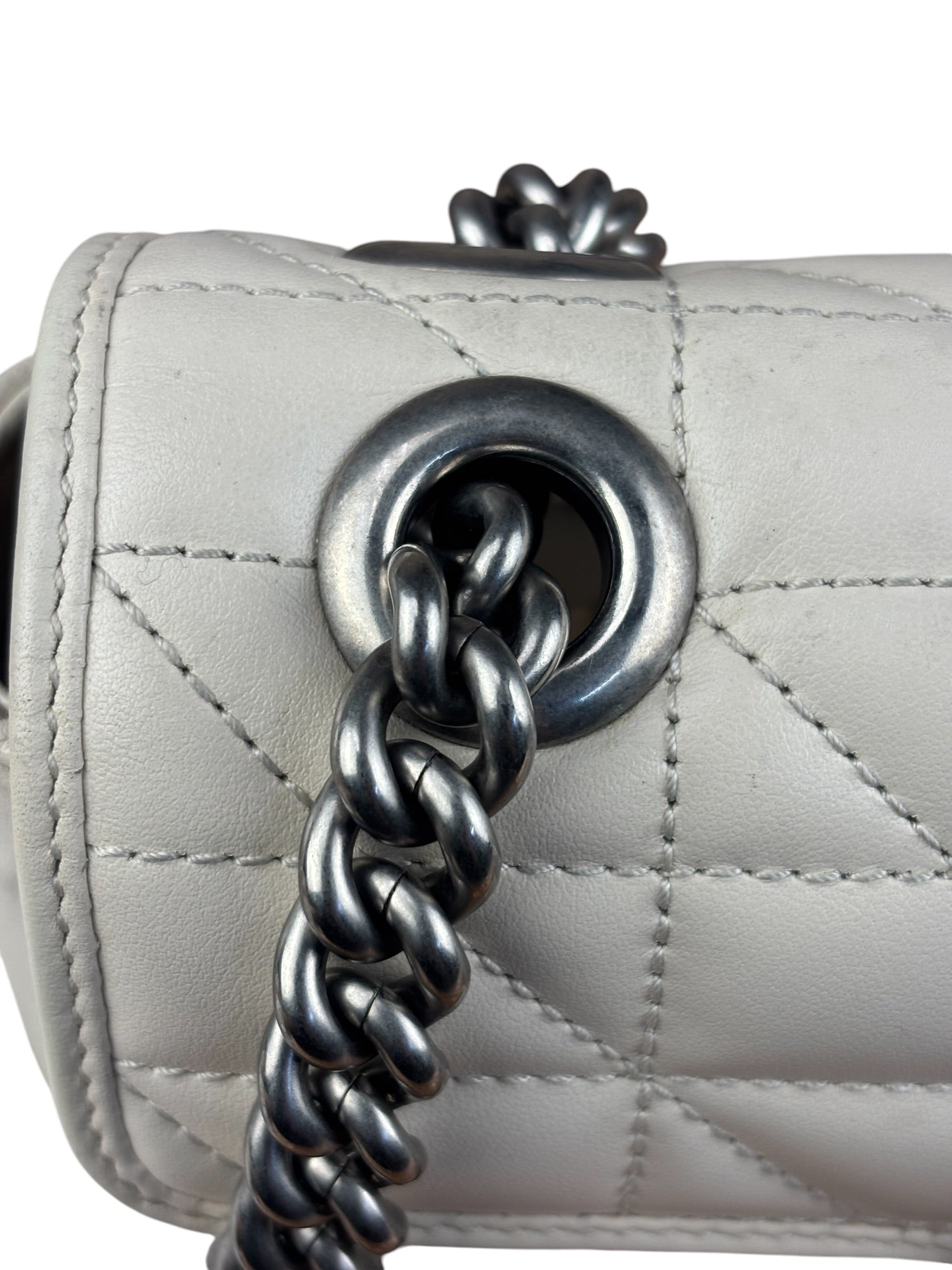 Gucci GG Marmont White Matelasse Bag