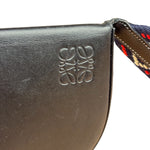 Loewe Anagram Black Leather Heel Crossbody Pochette