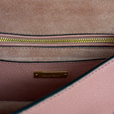 Miu Miu Pink Leather Madras Crystal Embellished Shoulder Bag