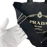 Prada Black Canapa 2Way Handbag
