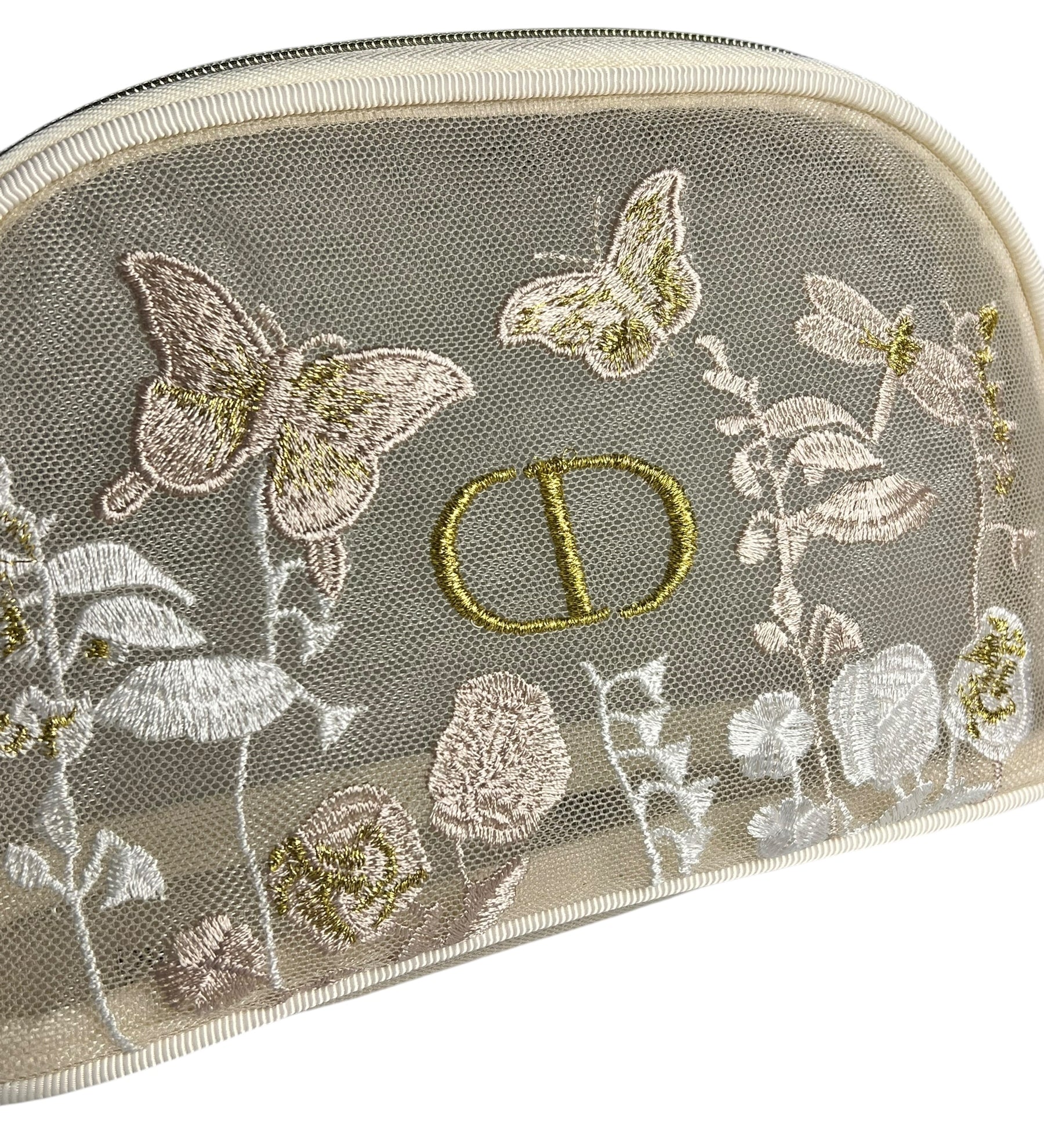 Dior Beauty Floral Mesh Cosmetic Pouch
