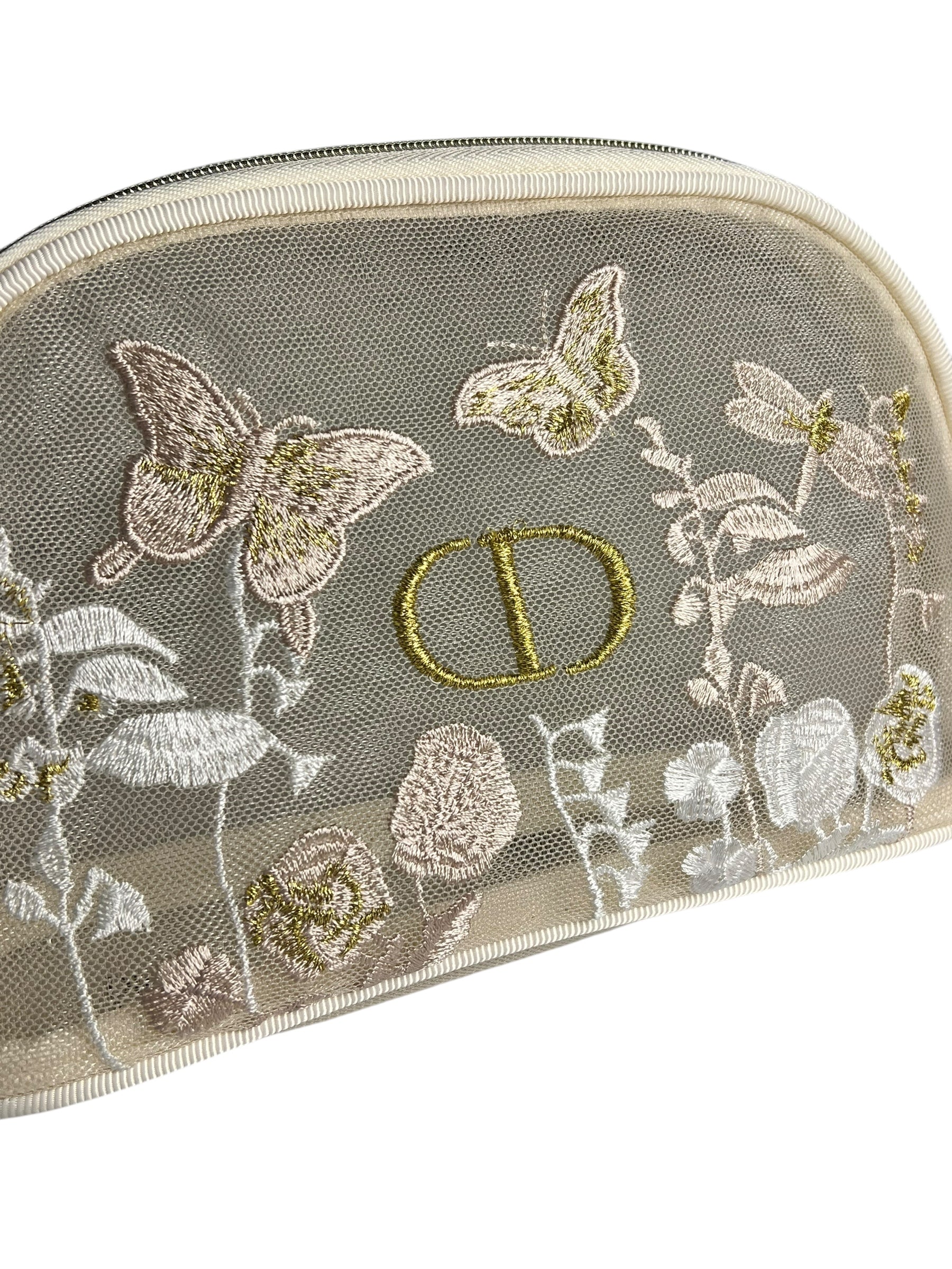 Dior Beauty Floral Mesh Cosmetic Pouch