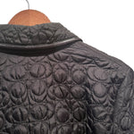 Coach Signature Quilted Coat Black