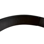 Gucci Black Leather G Buckle Belt