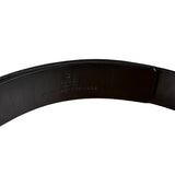 Gucci Black Leather G Buckle Belt