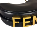 Fendi Vintage Black Leather Nano Fendigraphy Two-Way Bag Replacement Chains