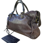 Balenciaga Vintage Purple Classic Motorcycle City Bag