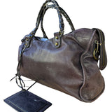 Balenciaga Vintage Purple Classic Motorcycle City Bag