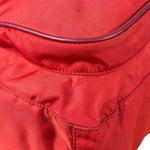 Prada Rosso Red Tessuto Nylon/Saffiano Leather Trim Shoulder Bag