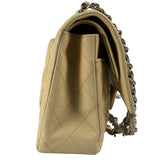 Chanel Beige Quilted Caviar Double Flap 2009
