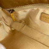 Chanel Gold Leather East West Shoulder Bag 2001