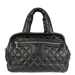 Chanel Black Caviar Quilted Coco Cocoon Bowler Bag 2009