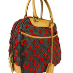 Louis Vuitton Limited Edition Deauville Cube Rosso Handbag Red
