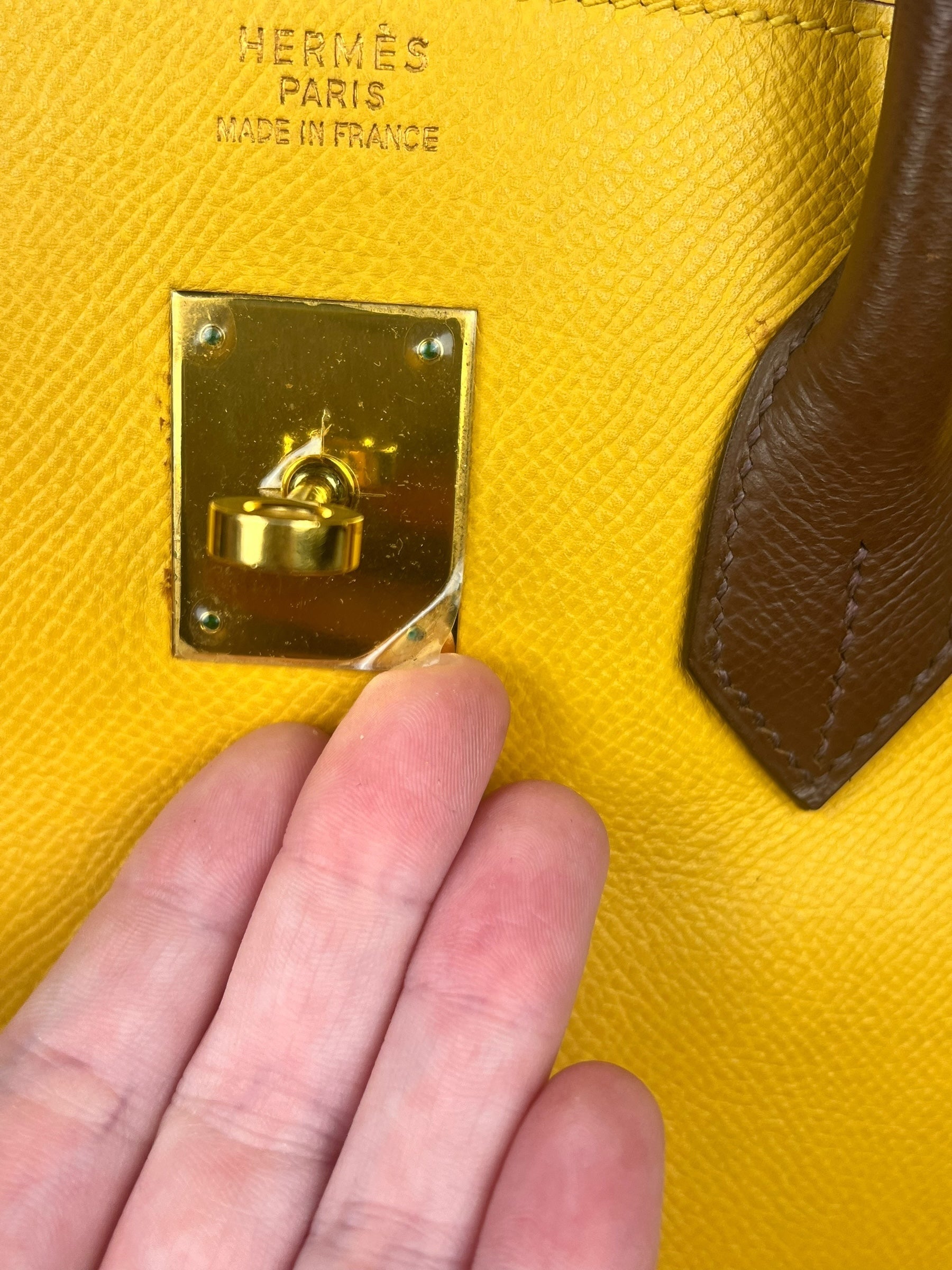 Hermes Birkin 35 Cushvel Havana x Jaune