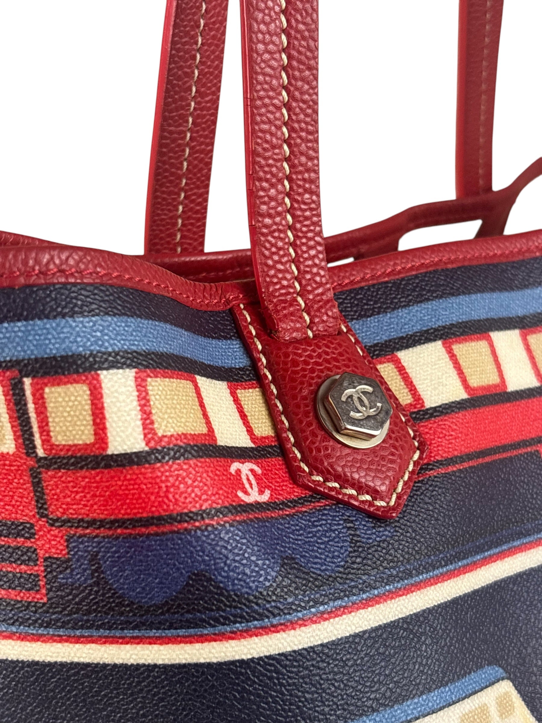 Chanel Multi-Color Leather Central Station Le Train Tote Bag 2007