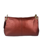 Coach Metallic Currant Leather Charley Crossbody