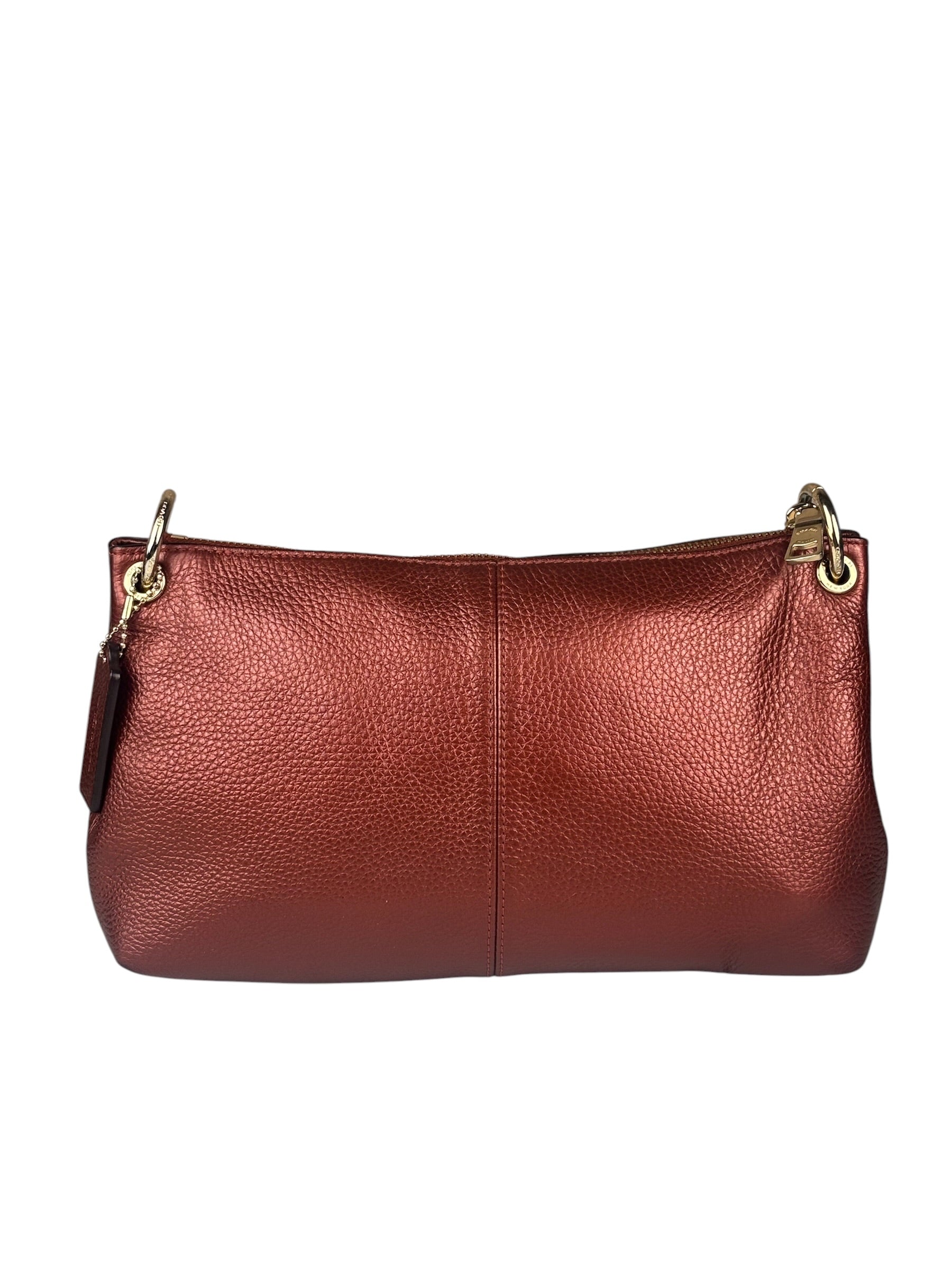 Coach Metallic Currant Leather Charley Crossbody