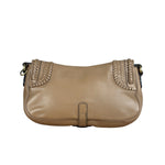 Gucci Vintage Tan Leather Medium Flap Shoulder Bag