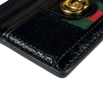 Gucci Black Patent Leather Ophidia Card Case