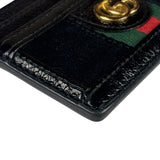 Gucci Black Patent Leather Ophidia Card Case