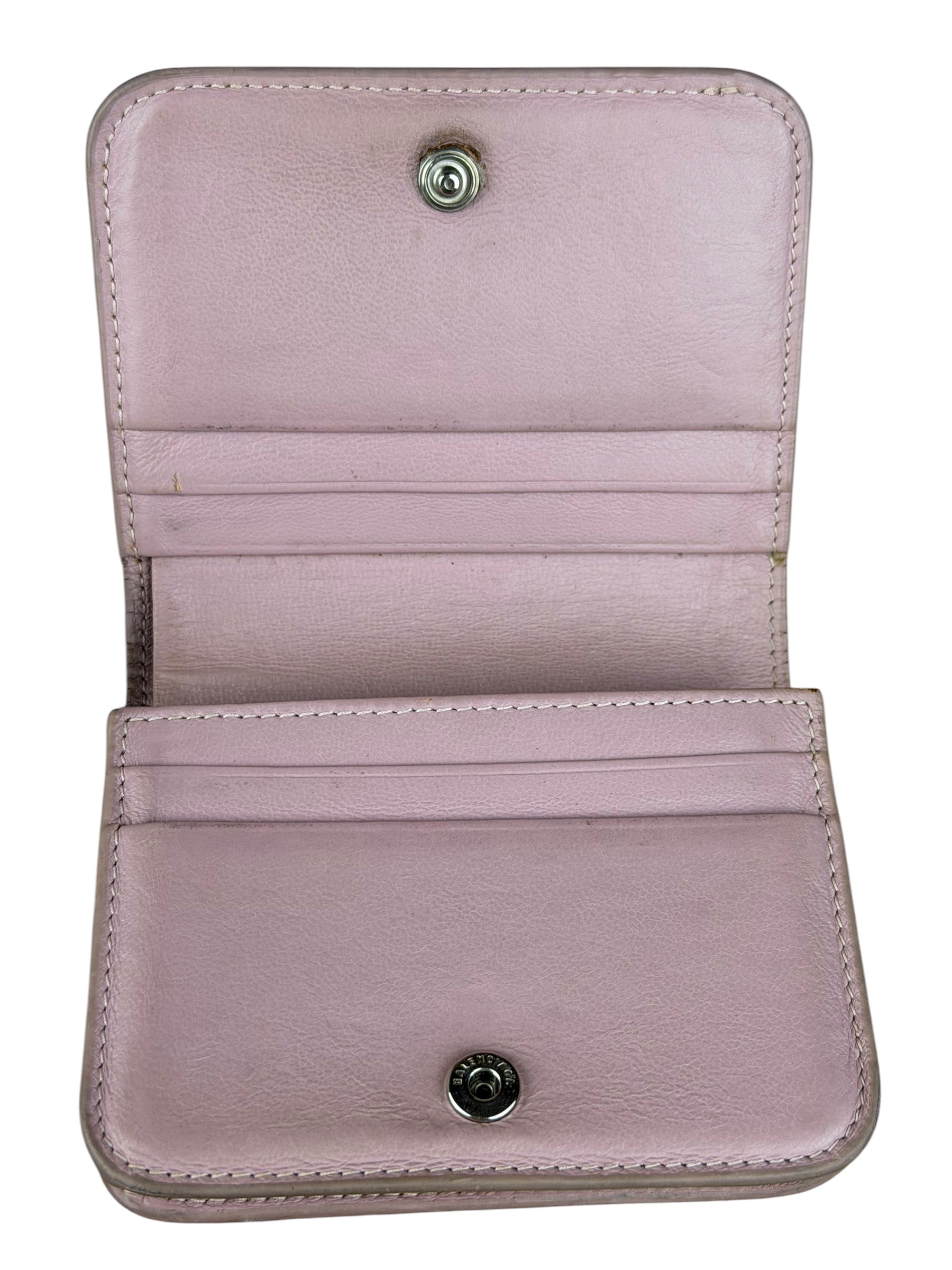 Balenciaga Power Pink Cash/Coin/Card Flap Holder