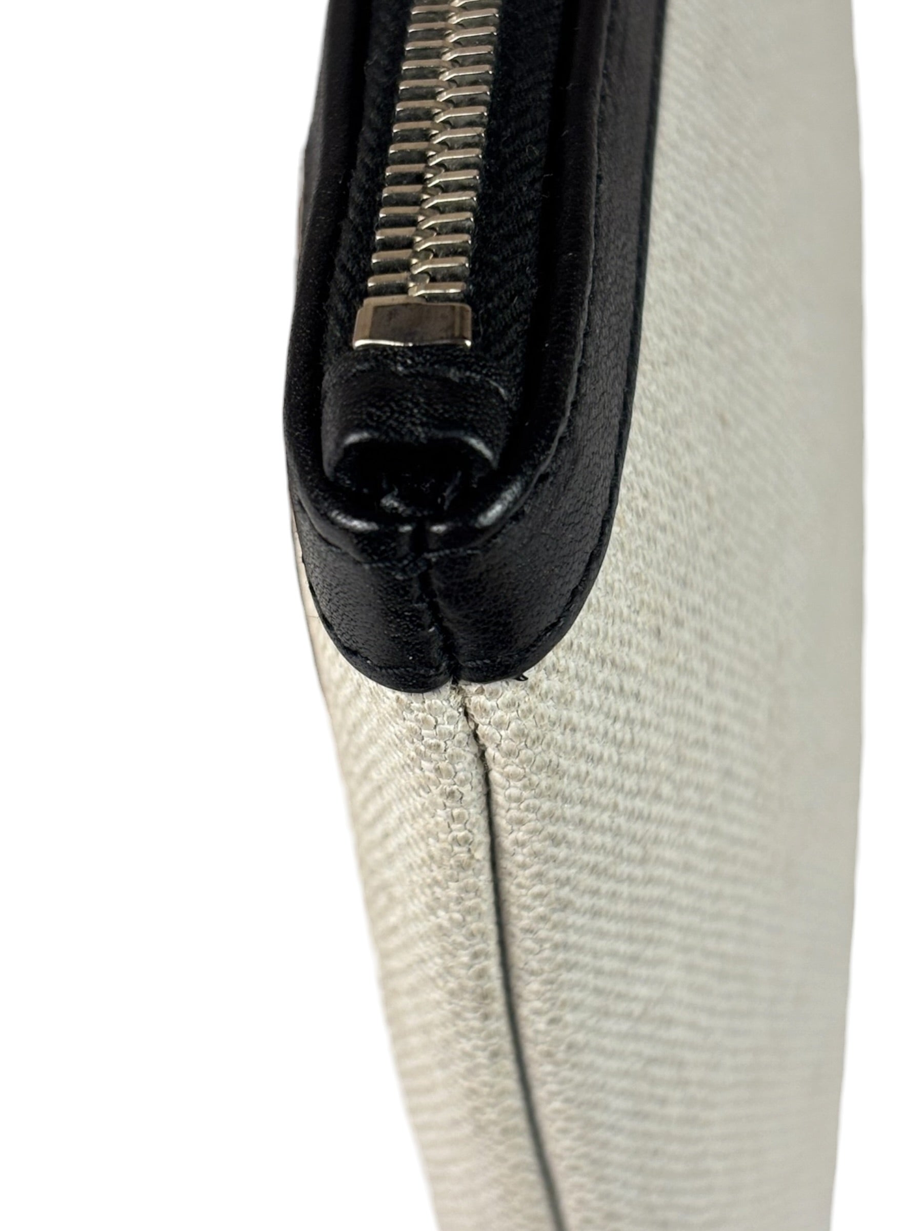 Yves Saint Laurent Off-White Rive Gauche Zipped Pouch