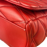 Louis Vuitton Red Lambskin GO-14 Malletage Shoulder Bag