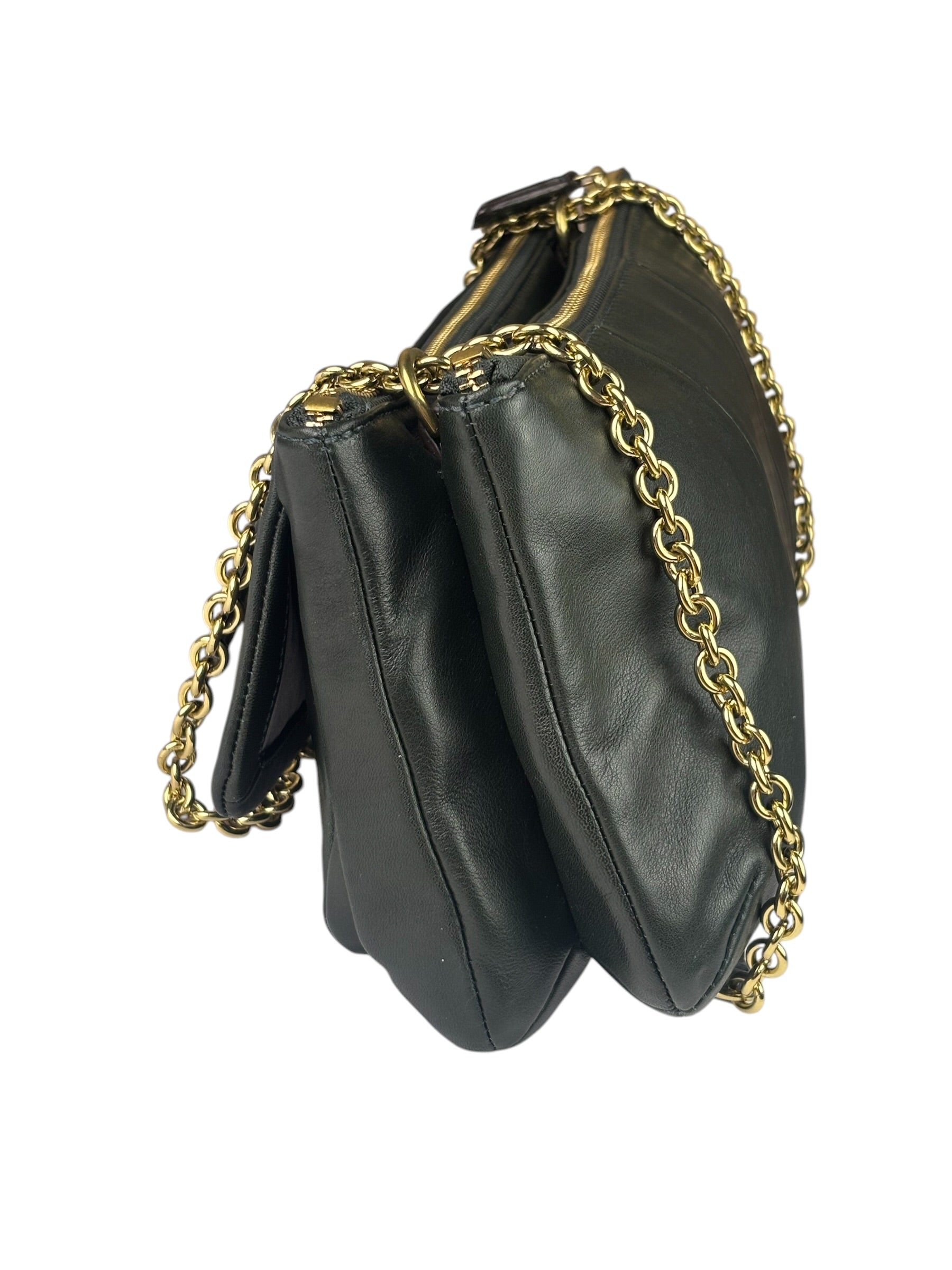 Coach Dark Green Leather Kristin Willow Shoulder Bag