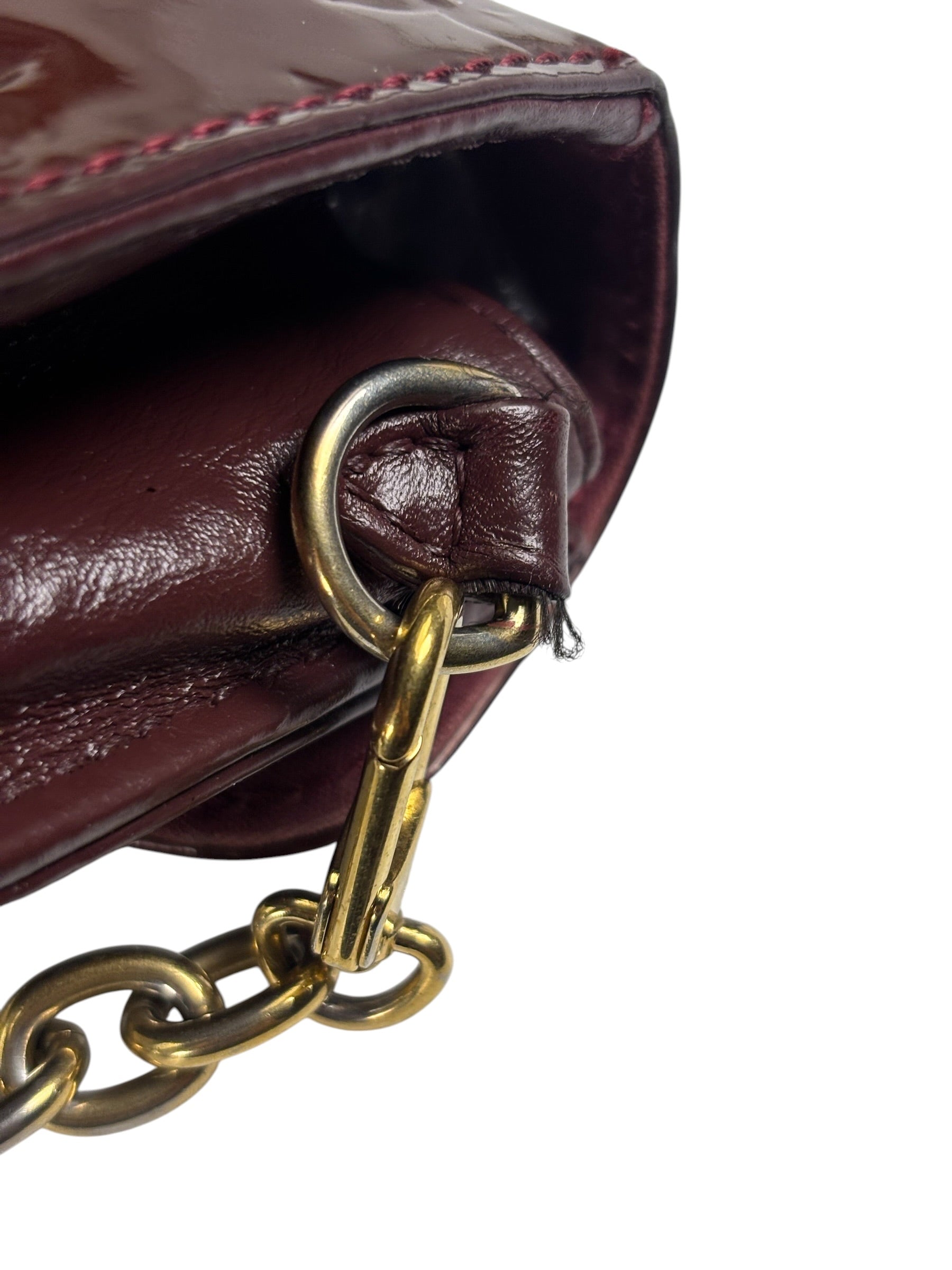 Louis Vuitton Burgundy Monogram Vernis Sunset Boulevard Shoulder Bag