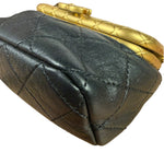 Chanel Black Quilted Leather Kiss-Lock My Crush Micro Bag 2020
