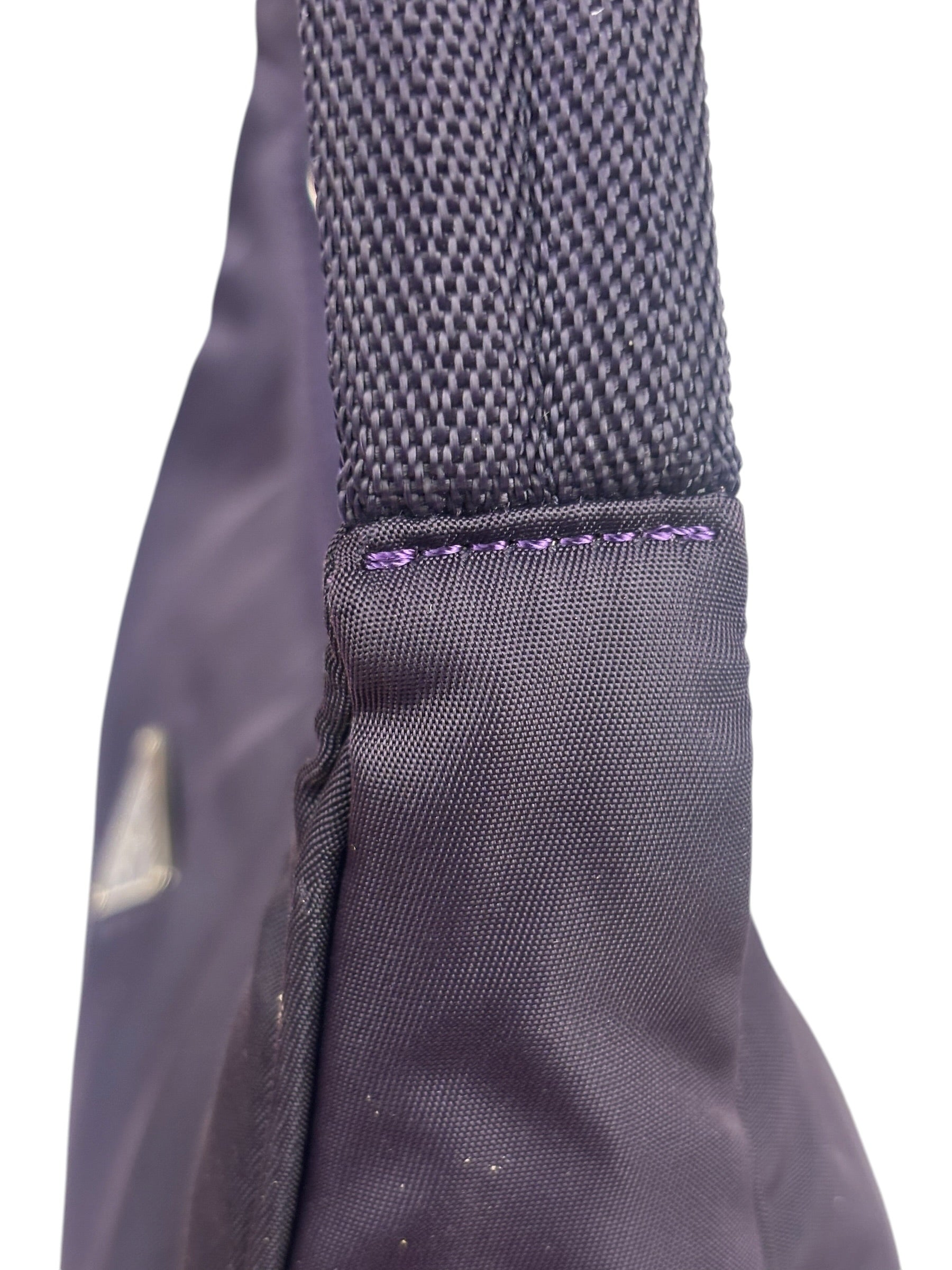 Prada Purple Tessuto Nylon Pochette