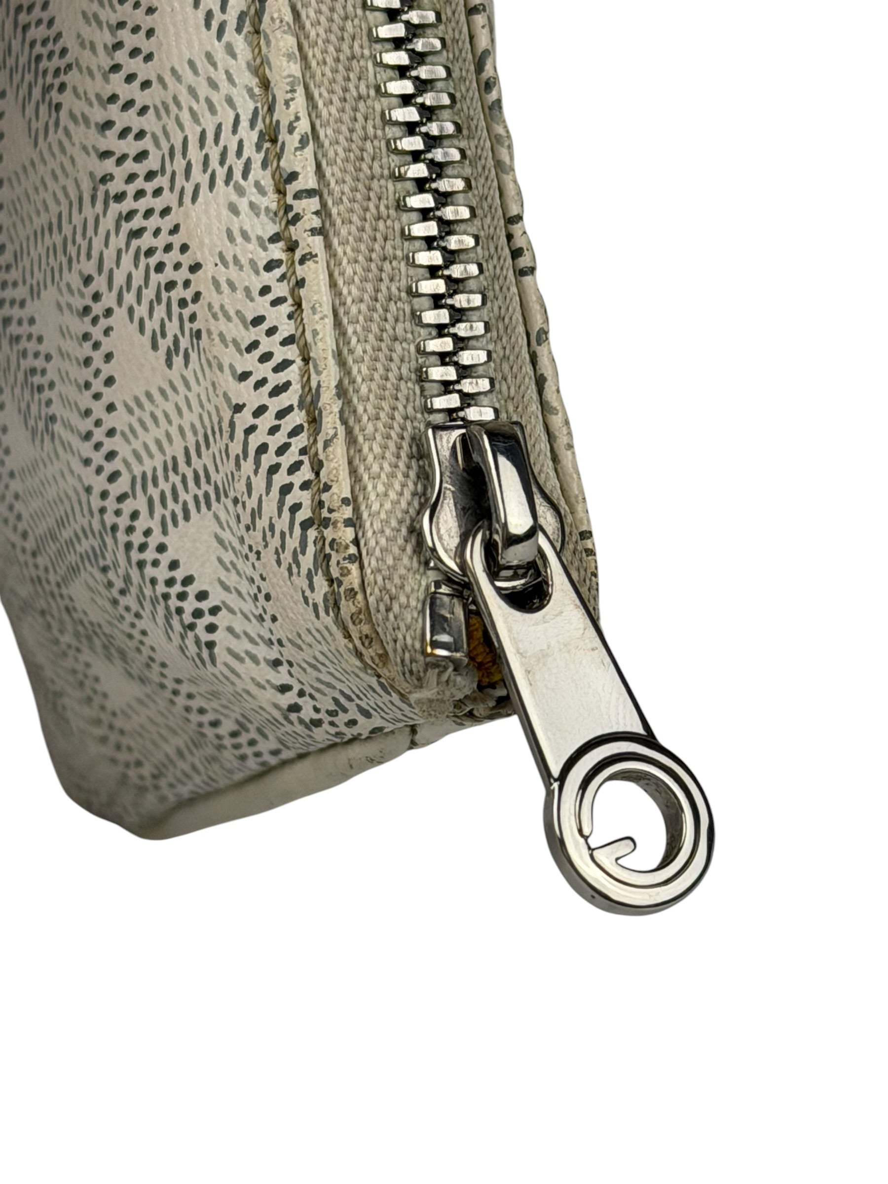 Goyard White Senat Mini Pouch