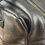 Chanel Black Leather Chocolate Bar Shoulder Bag 2004