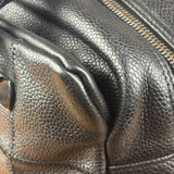 Chanel Black Leather Chocolate Bar Shoulder Bag 2004