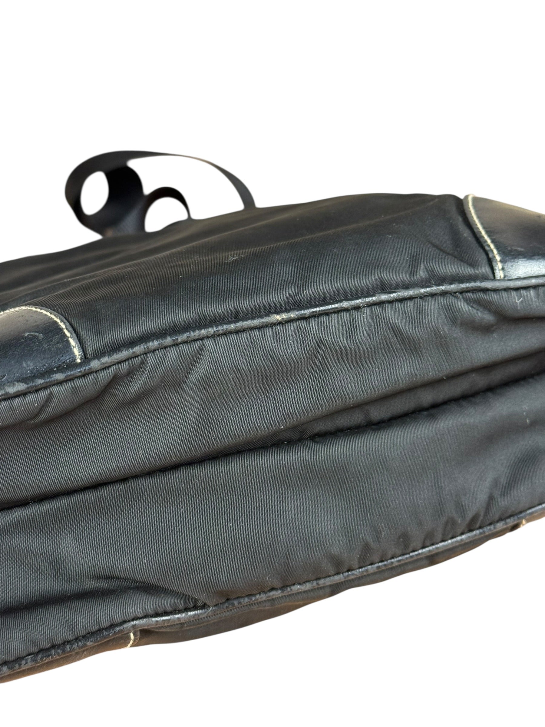 Prada Vintage Black Nylon Crossbody Bag