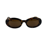 Miu Miu Tortoiseshell Oval Sunglasses SMU B09