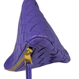 Bottega Veneta Purple Leather Nano Pyramid Pouch
