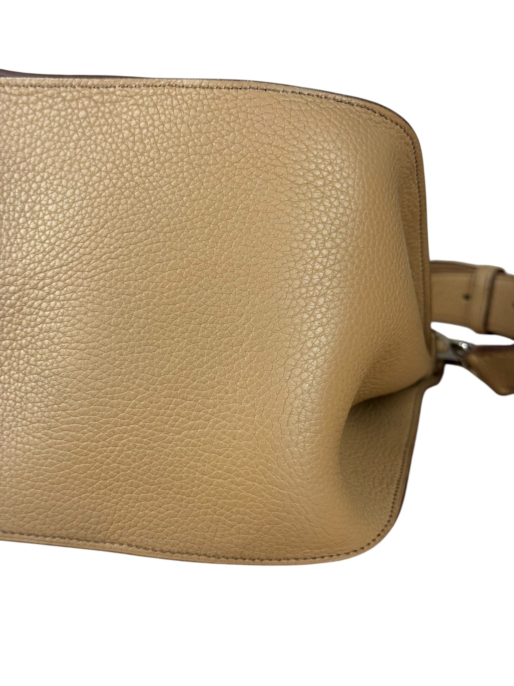 Hermes Jypsiere Tan Clemence Leather Shoulder Bag 2008