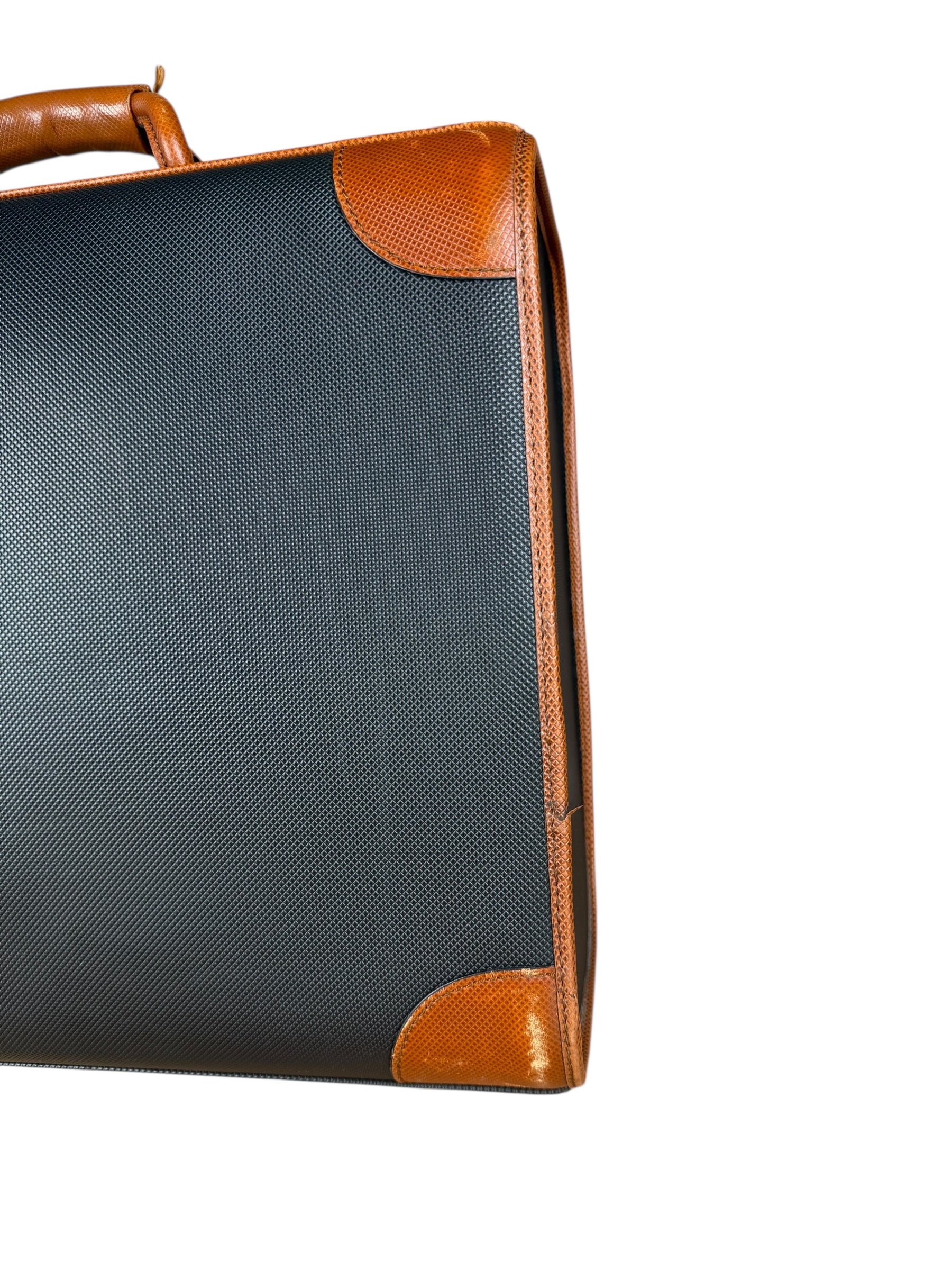 Bottega Veneta Vintage Travel Case Black/Brown