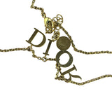 Christian Dior Dior Letter Charm/Pave O Star Necklace