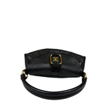 MCM Black Pebbled Leather Baugette
