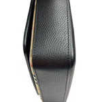 Burberry Black Leather Trim House Hampshire Crossbody