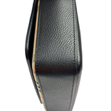 Burberry Black Leather Trim House Hampshire Crossbody