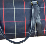 Burberry Blue Nova Check Vintage Boston Bag