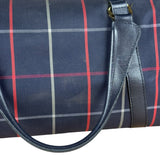 Burberry Blue Nova Check Vintage Boston Bag