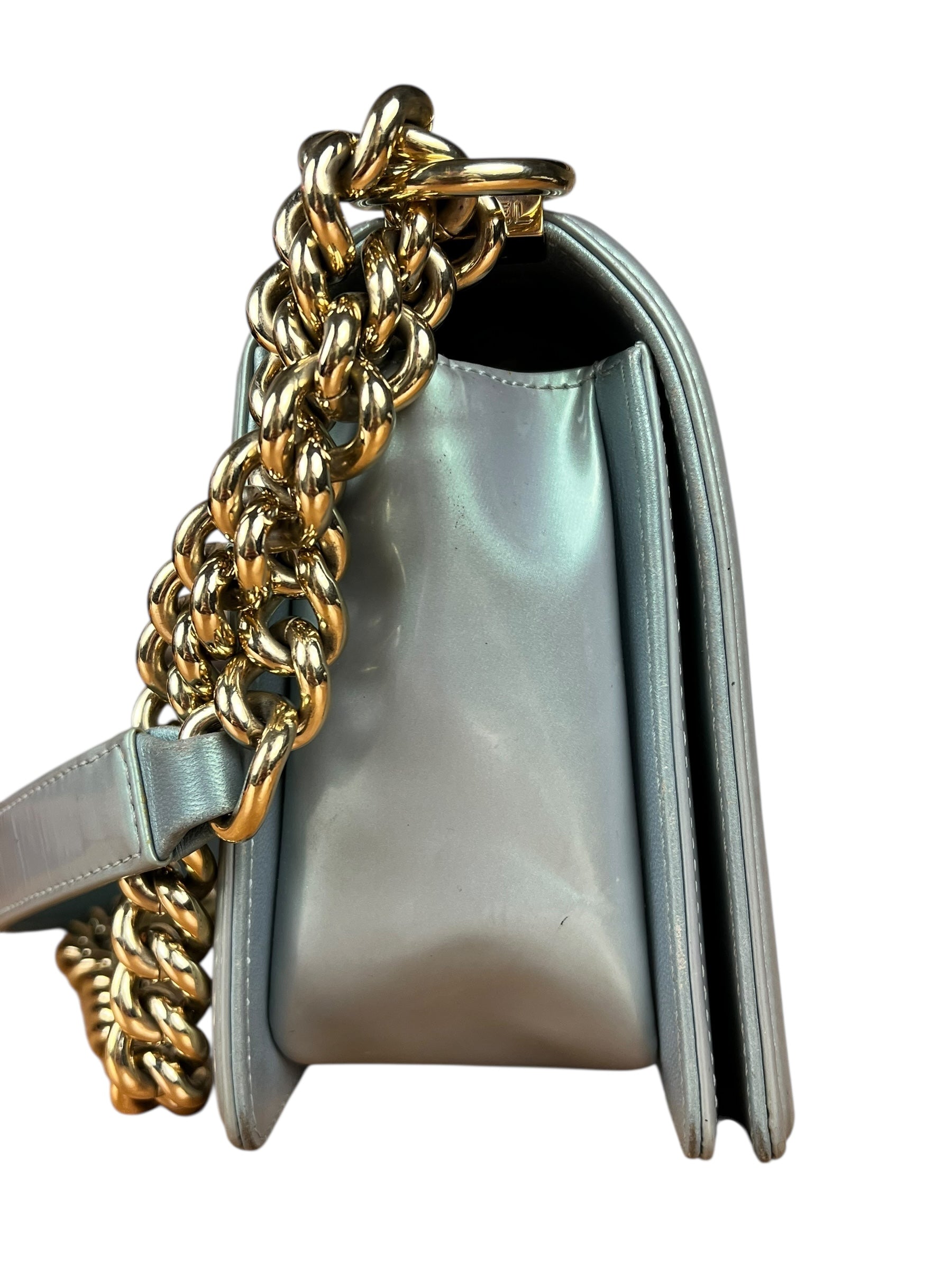 Chanel Medium Quilted Iridescent Boy Bag