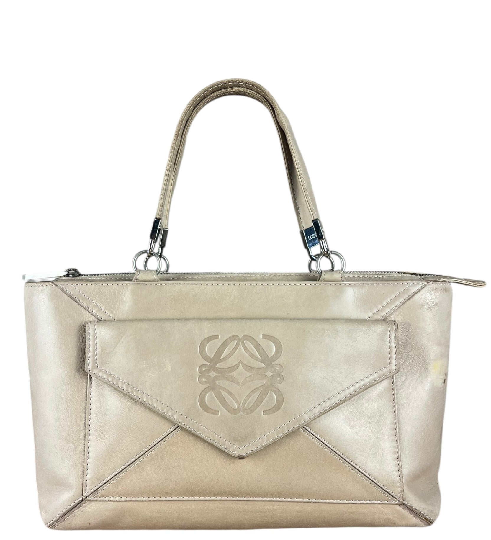 Loewe Vintage Leather Postal Handbag