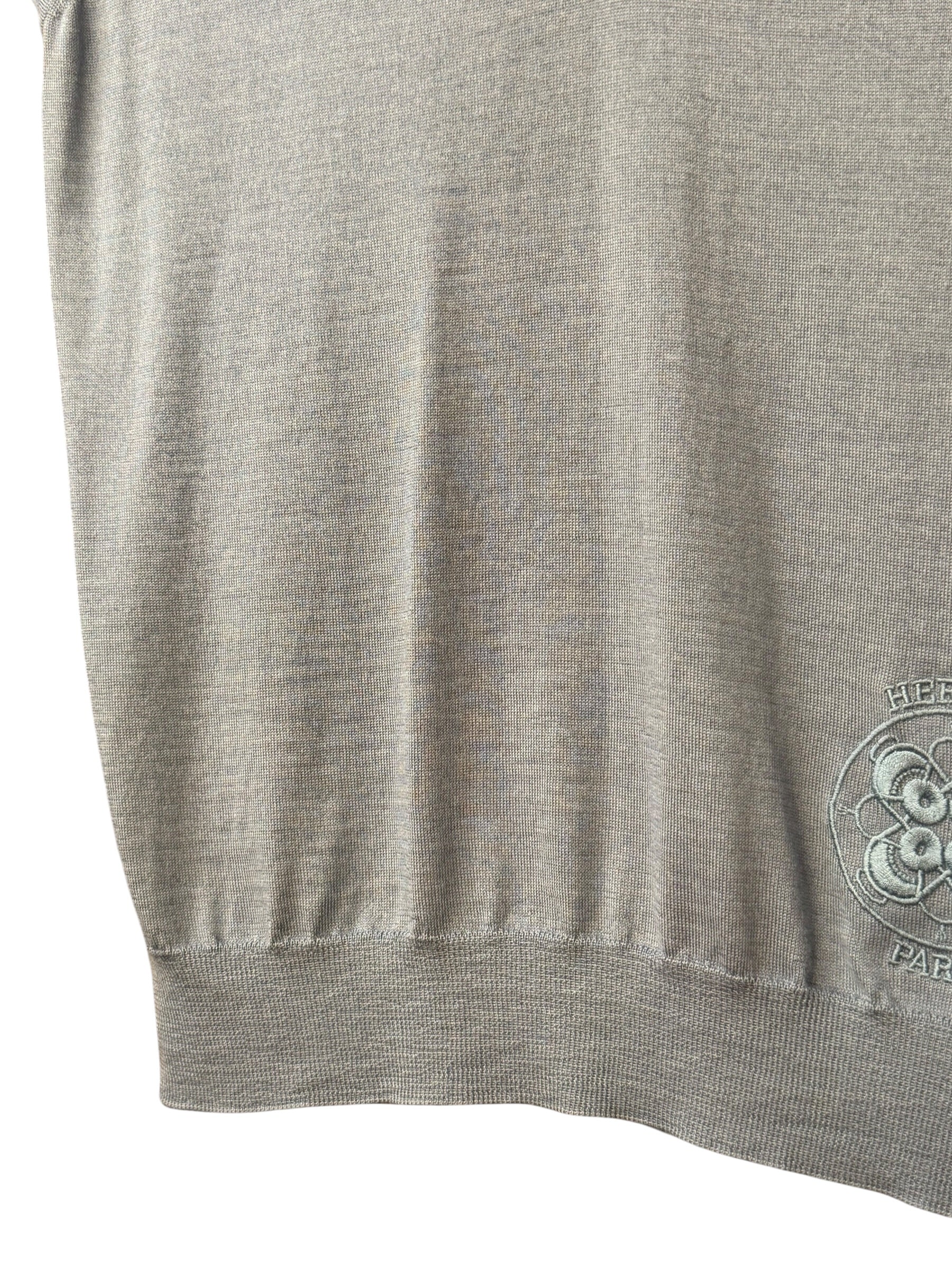 Hermes Vintage Blue Cashmere/Silk Sweater Vest